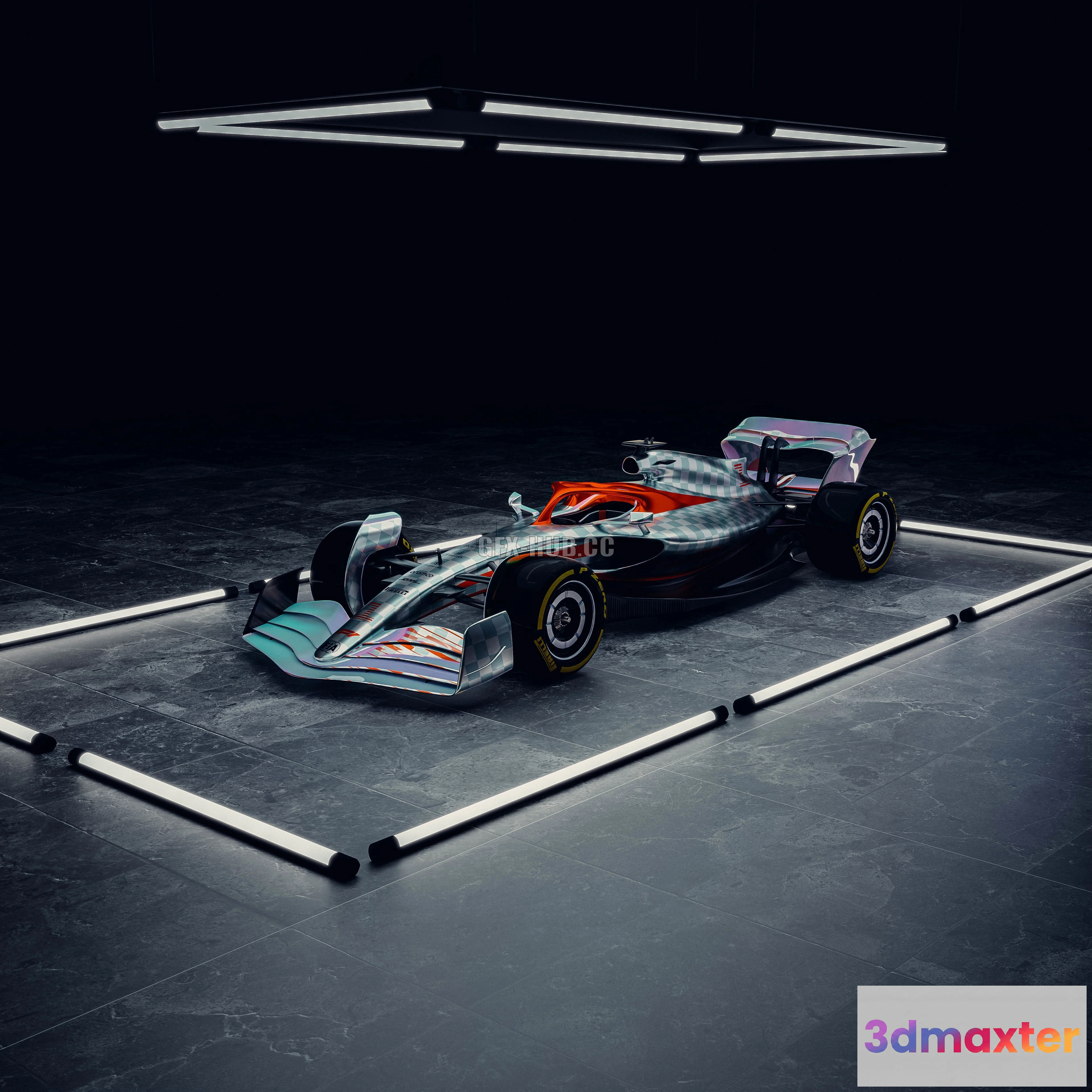 1206734 - CAR - F1 2022 Concept car 3D Model