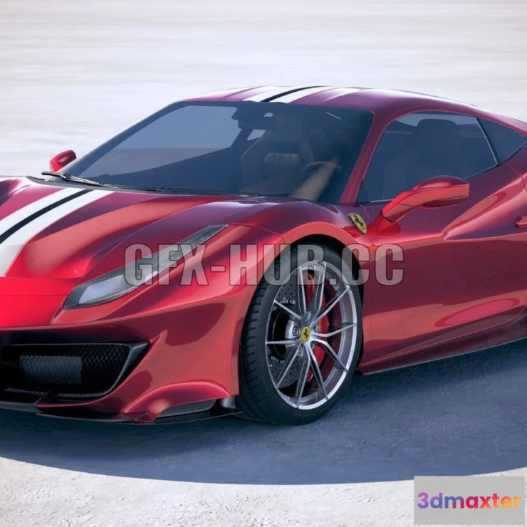 1206748 - CAR - Ferrari 488 Pista 2019 3D Model