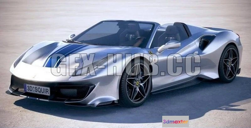 1206750 - CAR - Ferrari 488 Pista Spider 2019 3D Model