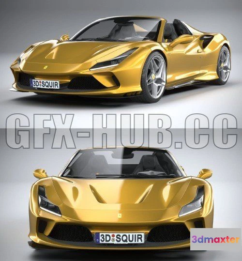 1206778 - CAR - Ferrari F8 Spider 2020 3D Model