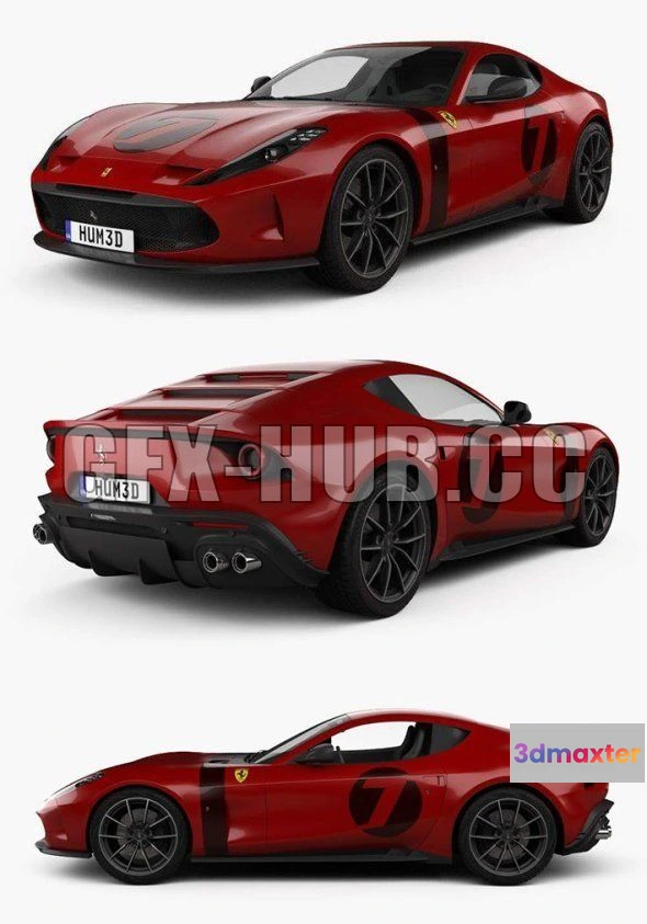 1206790 - CAR - Ferrari Omologata 2020 3D Model