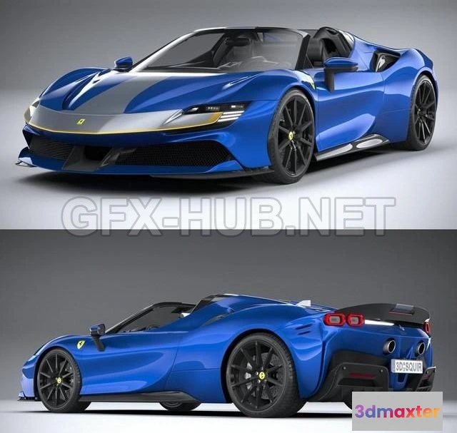 1206802 - CAR - Ferrari SF90 Spider 2021 3D Model