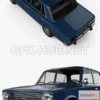 1206810 - CAR - Fiat 124 1972  3D Model