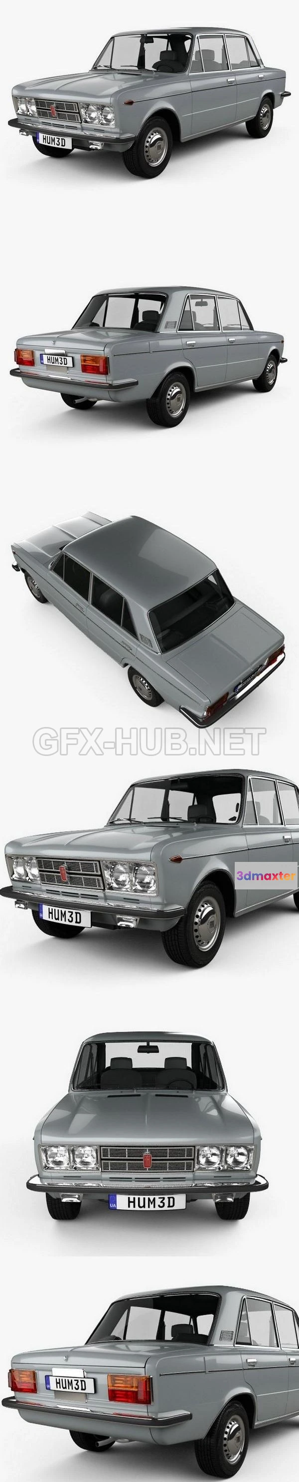 1206812 - CAR - Fiat 125 1967  3D Model