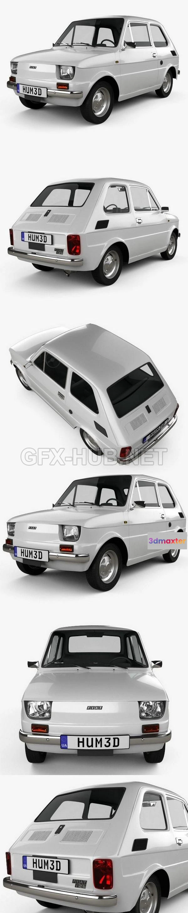 1206814 - CAR - Fiat 126 1976  3D Model