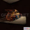 1206826 - CAR - Fiat 500 - Dakar Raid 3D Model