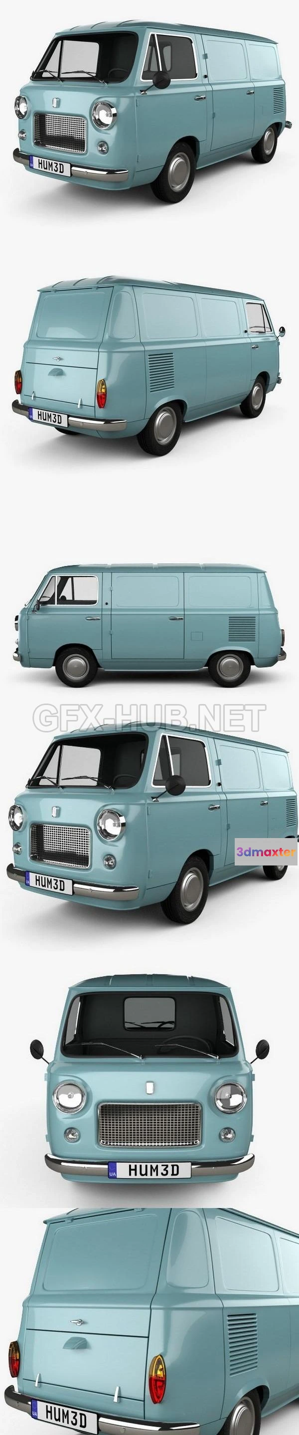 1206834 - CAR - Fiat 600 T 1967  3D Model
