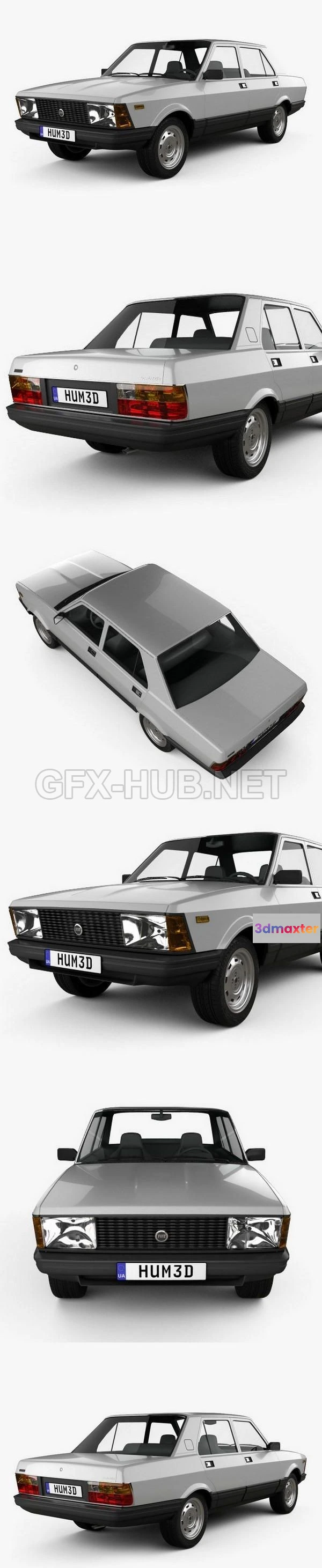 1206836 - CAR - Fiat Argenta 1981  3D Model