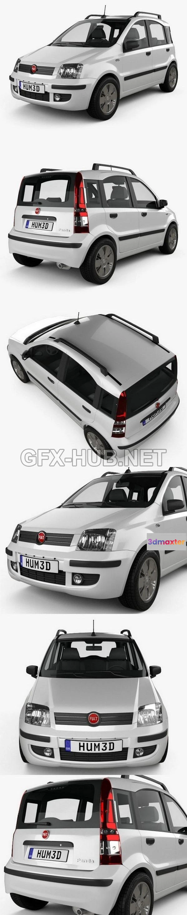 1206850 - CAR - Fiat Panda 2011  3D Model