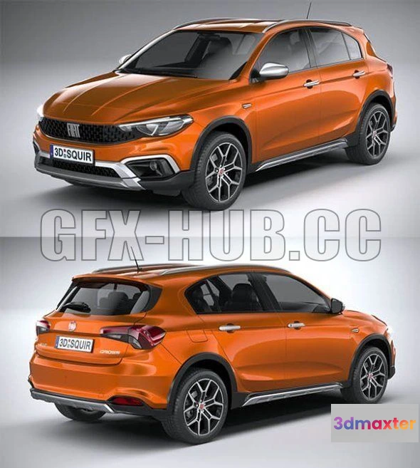 1206864 - CAR - Fiat Tipo Cross 2021 3D Model