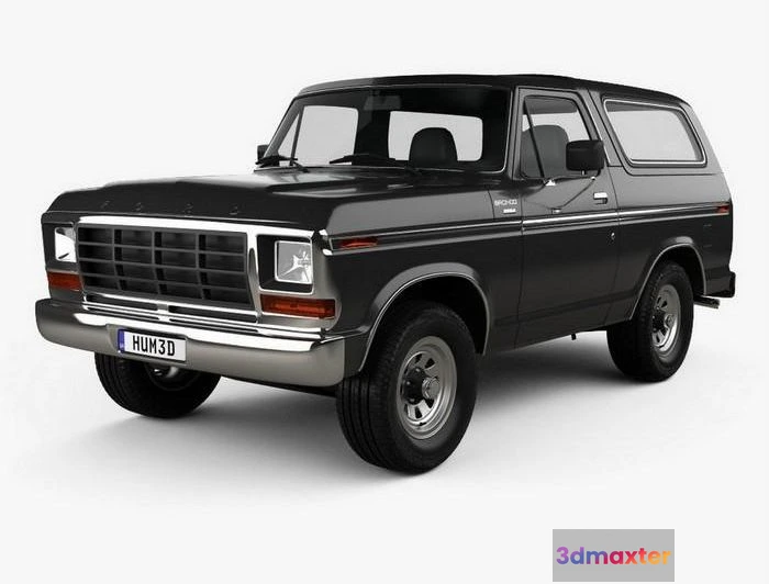 1206878 - CAR - Ford Bronco 1978 3D Model