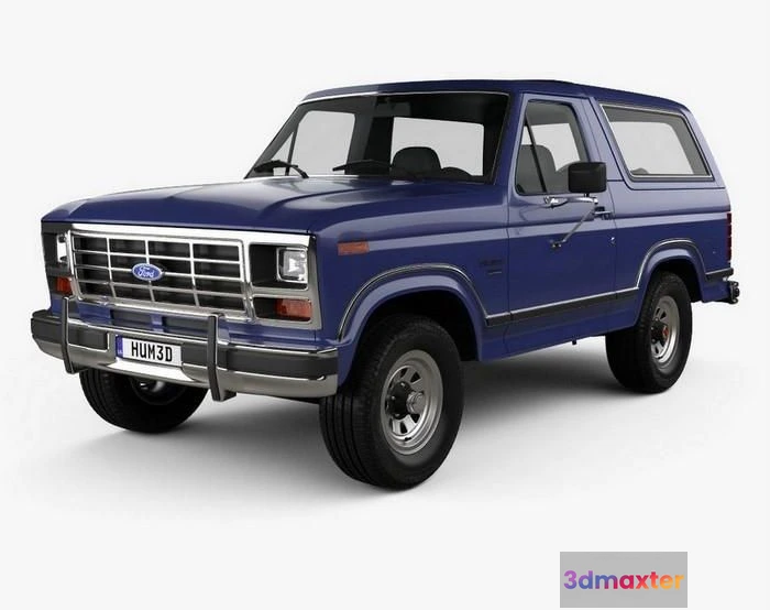 1206880 - CAR - Ford Bronco 1982 3D Model