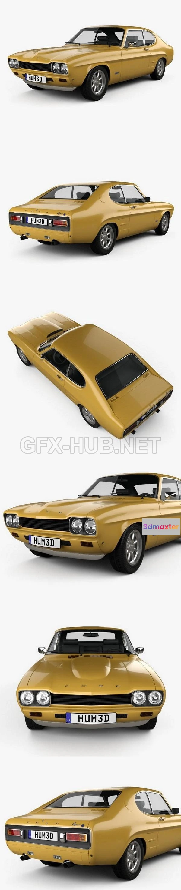 1206890 - CAR - Ford Capri RS 2600 1970  3D Model
