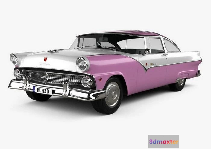 1206898 - CAR - Ford Crown Victoria 1955 3D Model