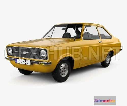 1206908 - CAR - Ford Escort (EU) 1975  3D Model