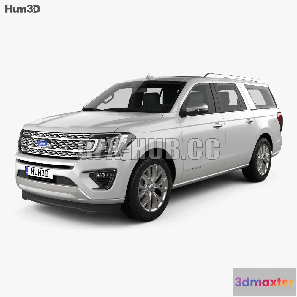 1206926 - CAR - Ford Expedition MAX Platinum 2020 3D Model
