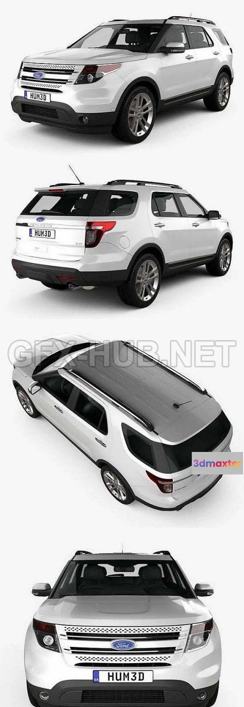 1206932 - CAR - Ford Explorer 2011 3D Model