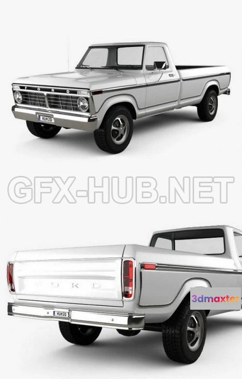 1206940 - CAR - Ford F-150 1973  3D Model