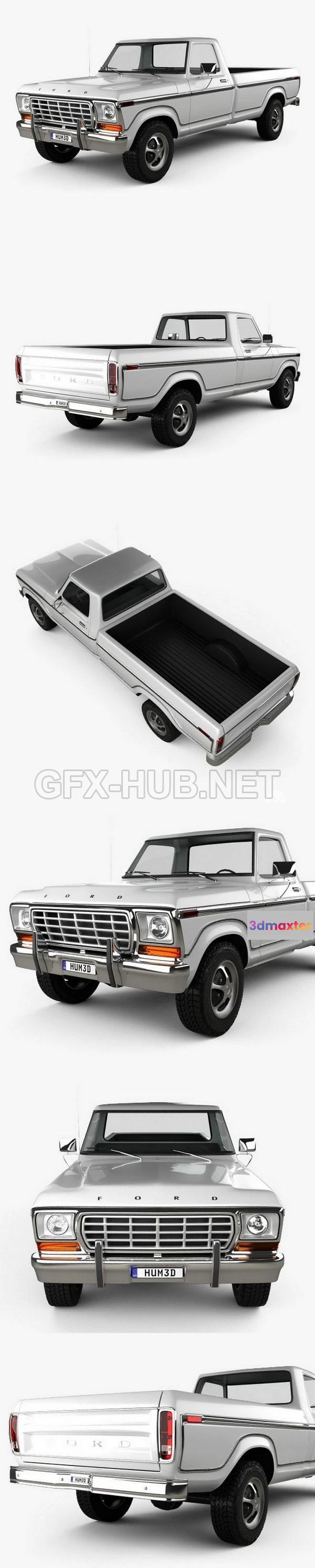 1206942 - CAR - Ford F150 1978  3D Model