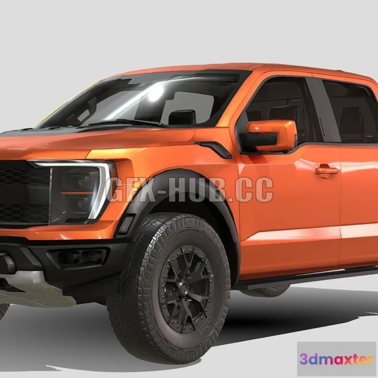 1206950 - CAR - Ford F-150 Raptor 2022 3D Model