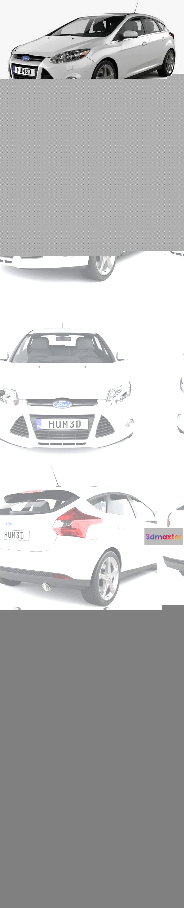 1206974 - CAR - Ford Focus Hatchback 2011  3D Model