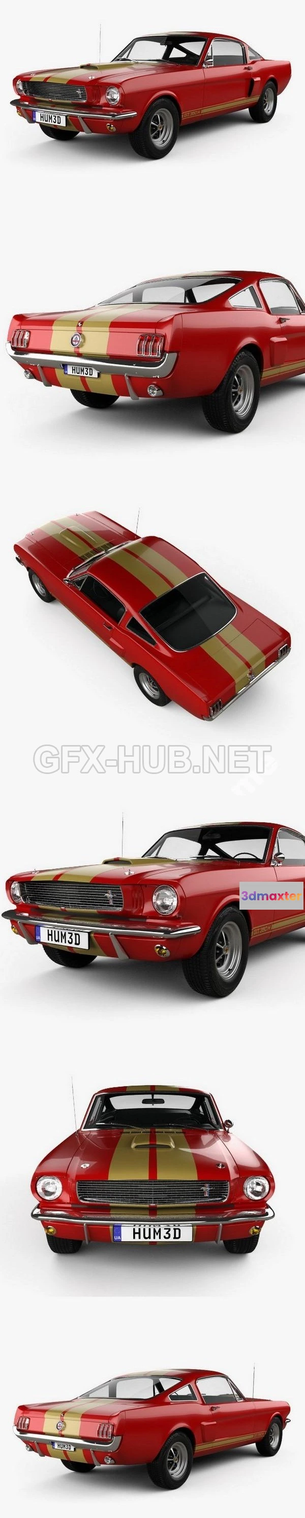 1207010 - CAR - Ford Mustang 350GT 1969  3D Model