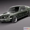1207016 - CAR - Ford Mustang Fastback 1967 3D Model