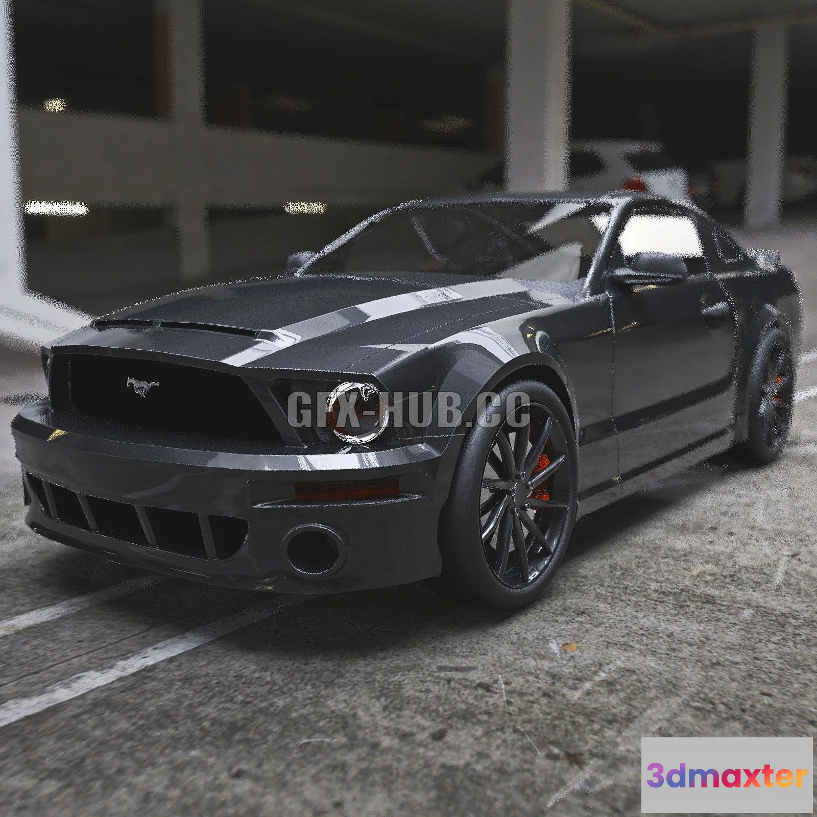 1207022 - CAR - Ford Mustang GT 3D Model