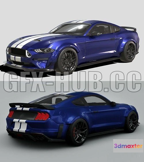 1207032 - CAR - Ford Mustang RTR SPEC 5 2020 3D Model