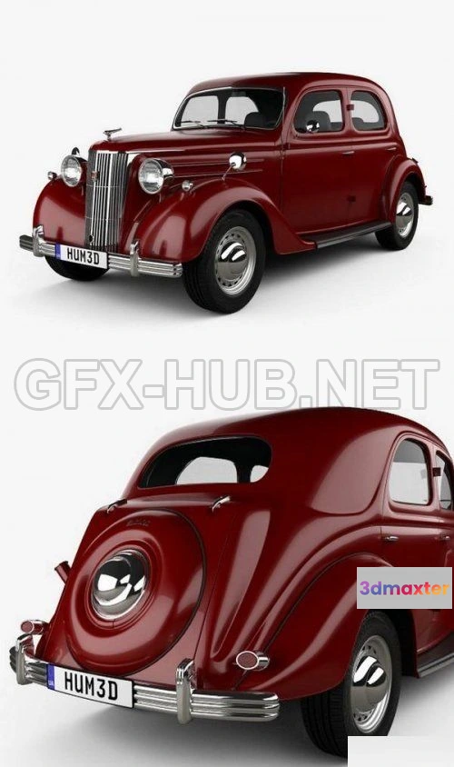 1207036 - CAR - Ford Pilot 1947  3D Model