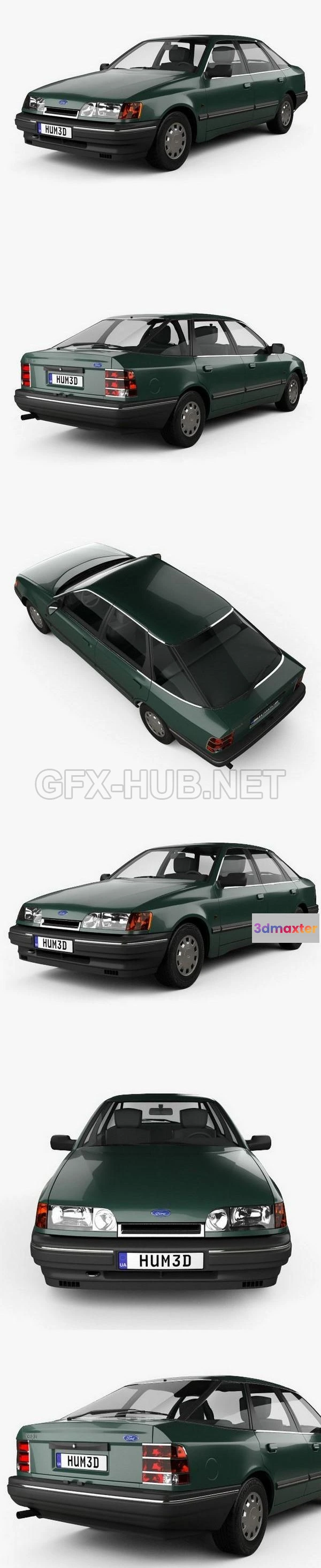 1207048 - CAR - Ford Scorpio hatchback 1985  3D Model