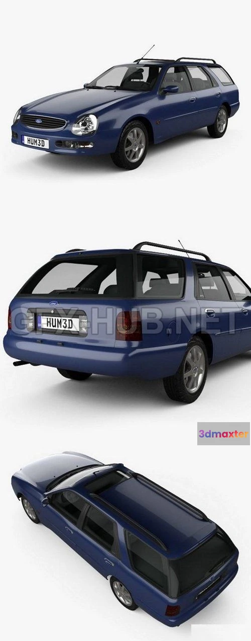 1207050 - CAR - Ford Scorpio wagon 1994  3D Model