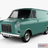1207074 - CAR - Ford Transit Panel Van 1965 3D Model