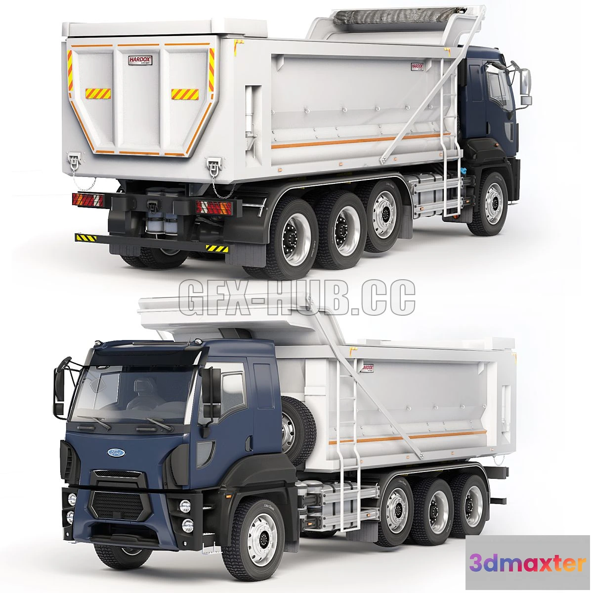 1207076 - CAR - Ford Trucks 3233 SD dump truck 3D Model