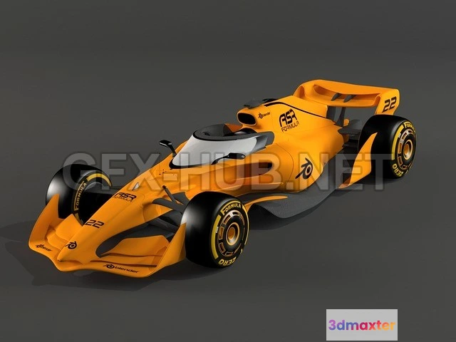 1207084 - CAR - Formula 1 2050 Concept  3D Model