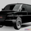 1207116 - CAR - GMC Savana Cargo RWD 2500 Van 2022 3D Model