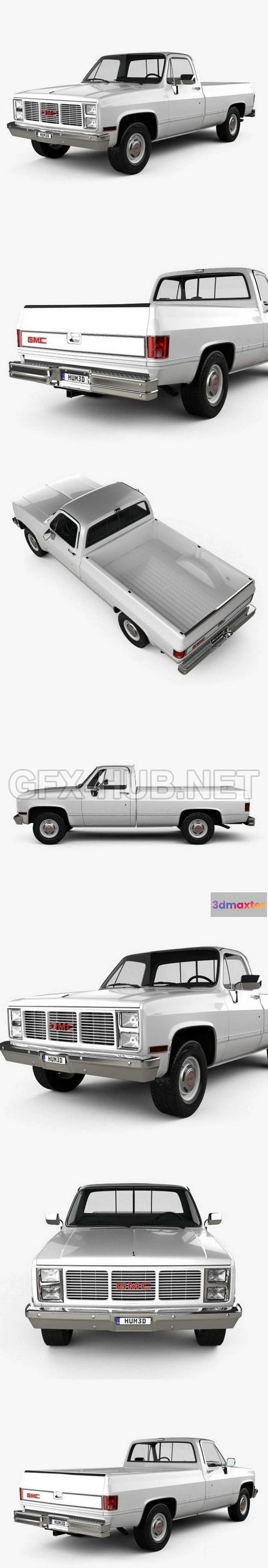 1207120 - CAR - GMC Sierra 1985  3D Model