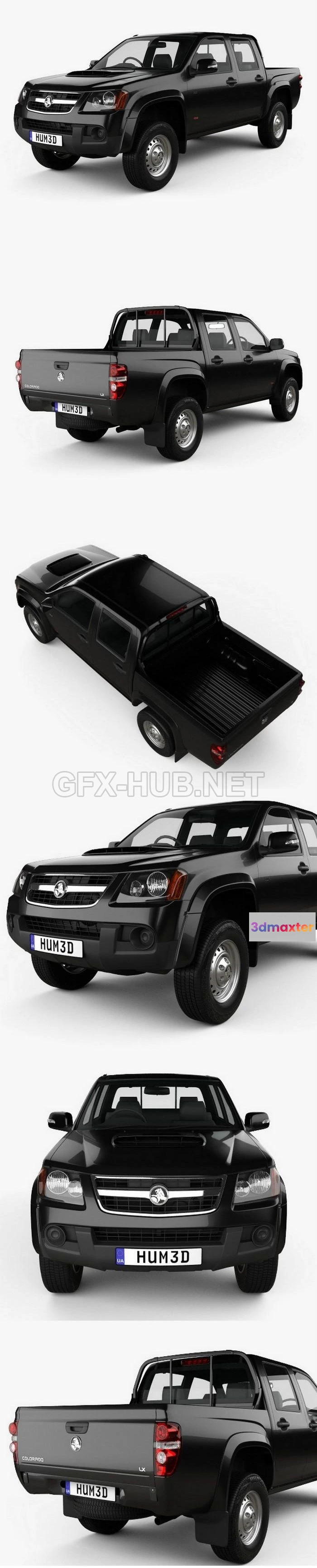 1207148 - CAR - Holden Colorado LX Crew Cab 2008  3D Model