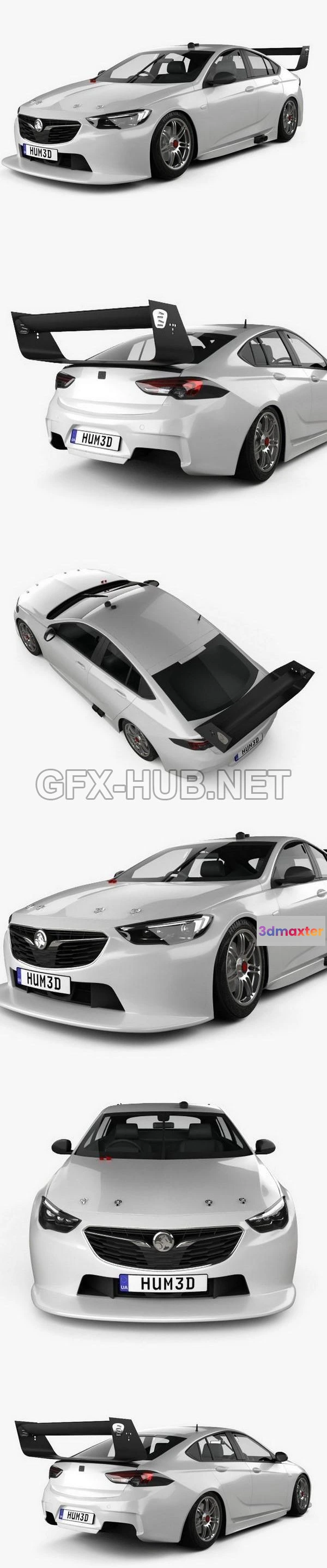 1207152 - CAR - Holden Commodore (ZB) Supercar v8 2017 3D Model