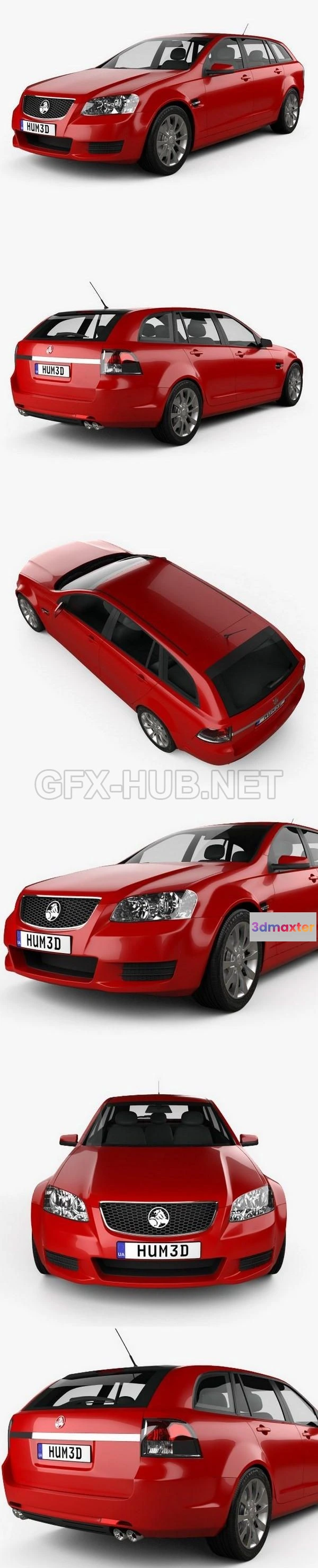 1207188 - CAR - Holden VE Commodore Sportwagon 2012  3D Model