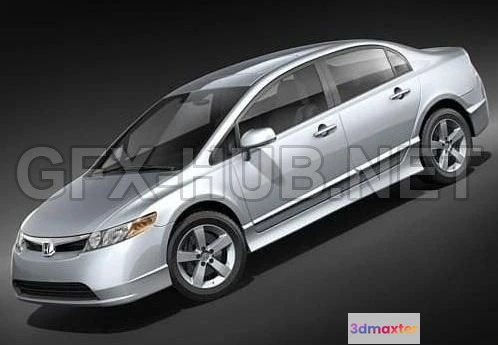 1207230 - CAR - Honda Civic Sedan 2008 3D Model