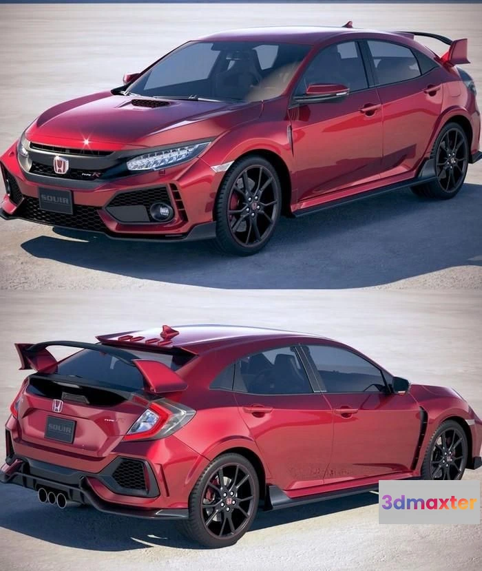 1207238 - CAR - Honda Civic Type R 2018 3D Model
