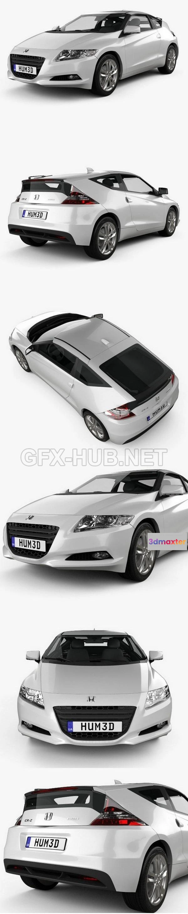 1207246 - CAR - Honda CR-Z (ZF1) 2011  3D Model
