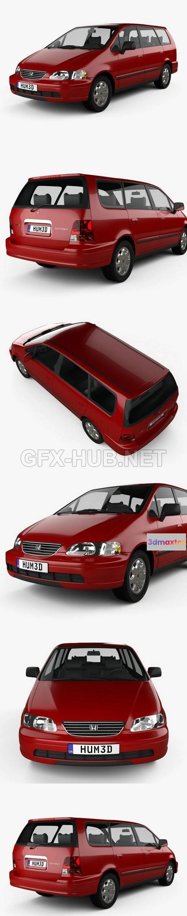 1207262 - CAR - Honda Odyssey (RA1) 1994  3D Model