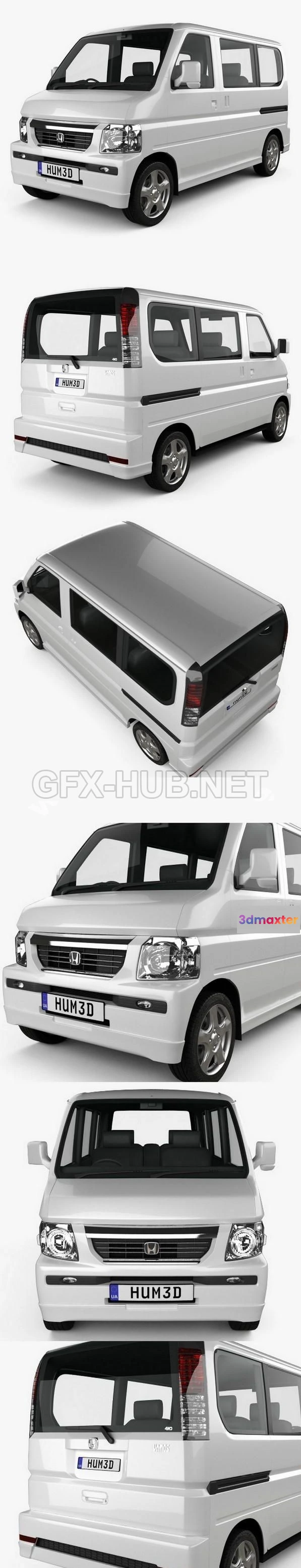 1207284 - CAR - Honda Vamos HM2 2012  3D Model