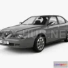 1207292 - CAR - HUM3D Alfa Romeo 166 1998  3D Model