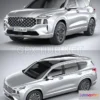 1207342 - CAR - Hyundai SantaFe 2021 3D Model