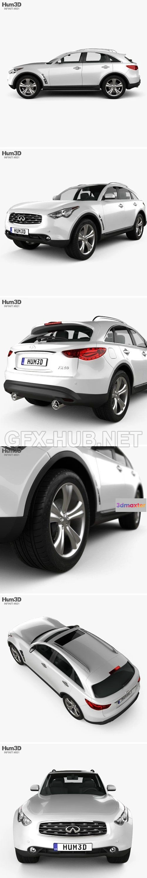 1207358 - CAR - Infiniti FX (S51) 2008  3D Model