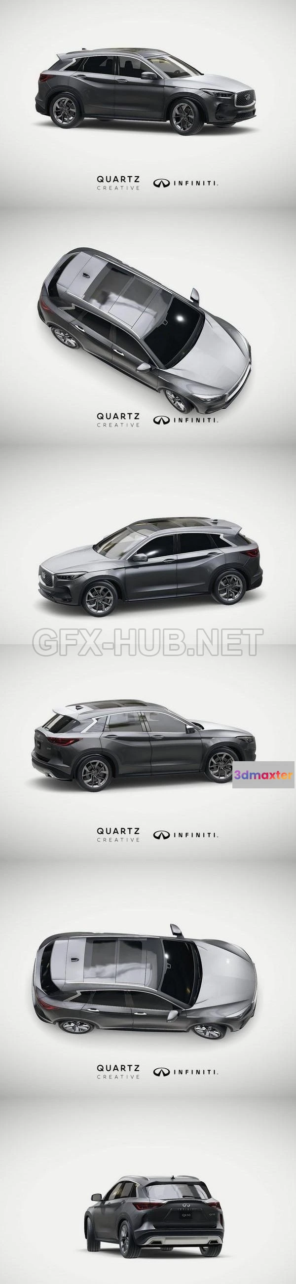 1207364 - CAR - Infiniti QX50 2019 QUARTZ  3D Model