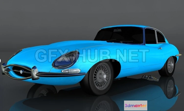 1207388 - CAR - Jaguar E-type 1961 3D Model